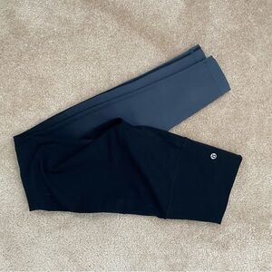 Lululemon woman’s Black and Charcoal Performance workout Pants
